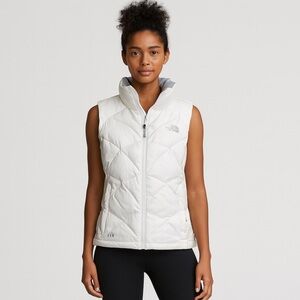 💎 The North Face Women’s 550 Down Vest S | White Puffer Insulated Lightweight